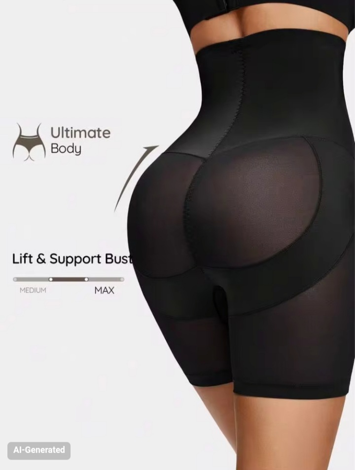 Women’s High Waist Butt Lift Shapewear Shorts – Tummy Control, Hip Enhancing & Thigh Smoothing Body Shaper
